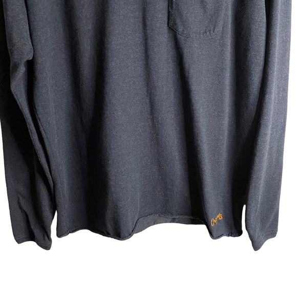 Jack and Jones Men's Navy Long Sleeve Boat Neck Shirt - Picture 3 of 8